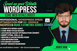 do wordpress speed optimization to boost pagespeed and gtmetrix score