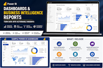 build power bi dashboards and business intelligence reports