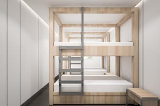 design custom bunk beds, loft beds, furniture cad models, shop drawing, cut list