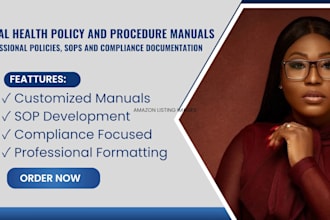 develop policy and procedure manuals