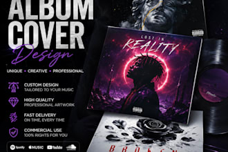 a professional album cover for spotify and apple music