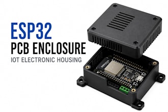 do esp32 pcb enclosure, fusion360 iot electronic housing solidworks cad models