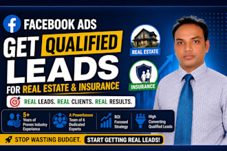 get you qualified real estate and insurance leads using facebook ads