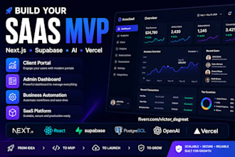 build business agency saas website with ai automation