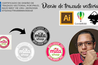 diseño trazado vectorial, desde imagen