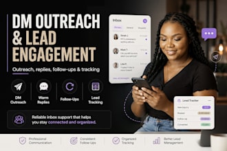 be your dm outreach and lead engagement virtual assistant