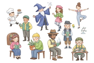 create custom watercolor object illustration