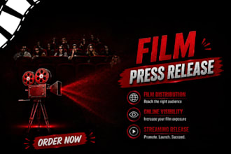 craft an entertainment press release for films and movie projects