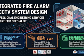 cctv design, security camera layout, surveillance system drawing