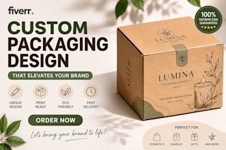 design eco friendly kraft packaging  box design