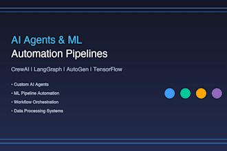 build ai agents and ml automation pipelines