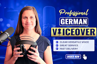 bring your german audiobook to life with a clear, versatile female voice