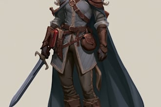 fantasy dnd character illustration