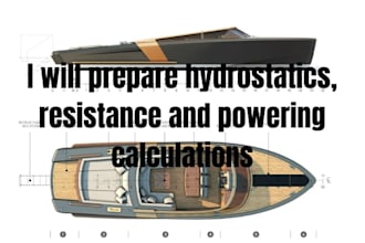 prepare hydrostatics, resistance and powering calculations