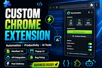 build a custom chrome extension for automation and productivity