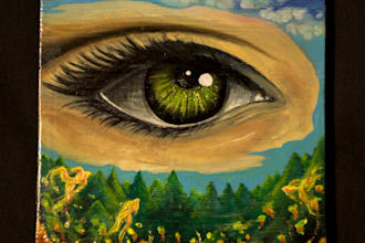 paint an original artwork for you with acrylics
