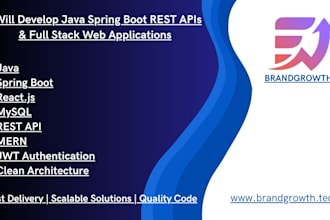 fix bugs and develop your full stack java spring boot and react application