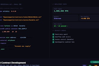 develop, audit, and deploy smart contracts on ethereum, solana, and bnb c