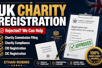 fix rejected UK charity registration, charity commission filing, compliance
