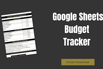 create a professional google sheets budget tracker template