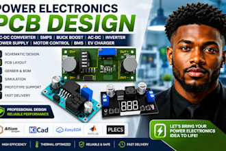 design dc dc converter, smps, buck boost, ac dc power supply pcb, inverter pcb