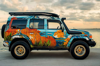 car wrap design, van wrap design