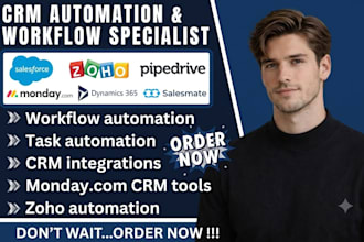 integrate salesforce zoho pipedrive monday CRM dynamics 365 salesmate automation