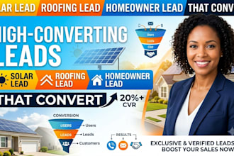 deliver solar lead, roofing lead, homeowner lead that convert