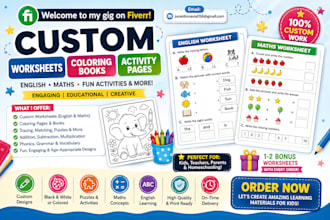 design kids alphabet tracing worksheets and KDP books