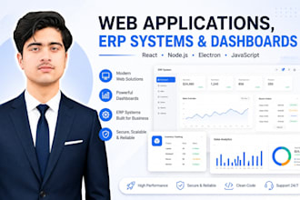 develop erp systems, websites and web applications
