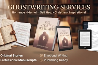be fiction book ghostwriter, self help ebook and romance ghostwriter