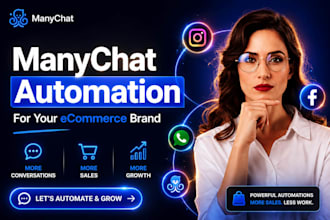 do manychat automation for your ecommerce brand on instagram facebook whatsapp