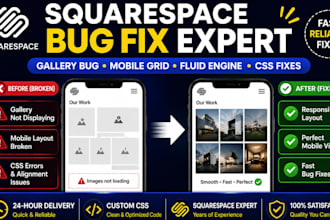 fix your squarespace gallery bug and design a responsive mobile grid layout