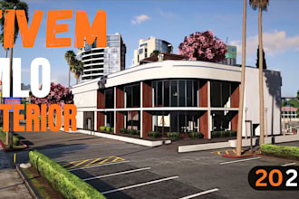 create custom fivem mlo interiors, glowing 3d, server logo