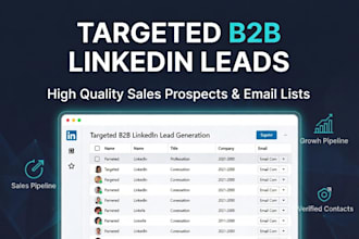 do targeted b2b linkedin lead generation and sales leads