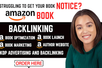 author website backlinking book promotion landing page kindle launch guest post