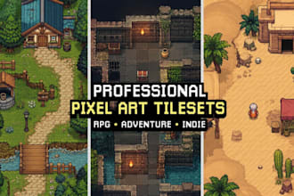 create pixel art tilesets for your 2d games