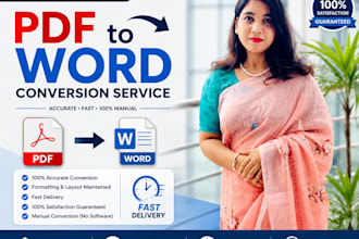 do professional pdf to word conversion and document formatting