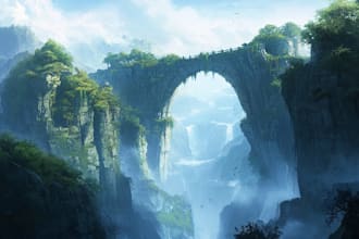 fantasy concept landscape illustrations