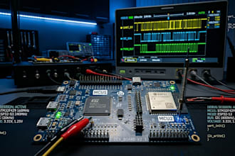 design embedded firmware for mcu stm32, ti, microchip, esp32
