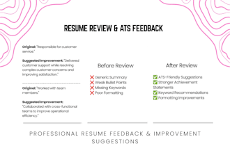 review your resume and provide ats optimization feedback
