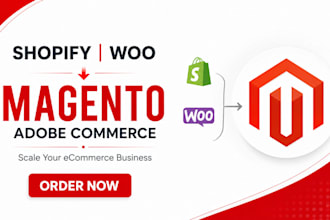 upgrade and migrate your shopify woocommerce store to magento adobe commerce