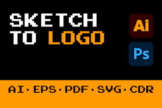 turn your sketch into a vector logo