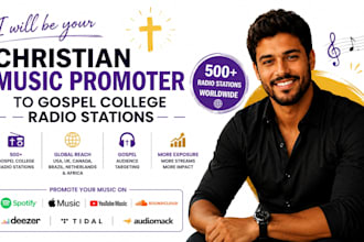be your christian music promoter to gospel college radio stations