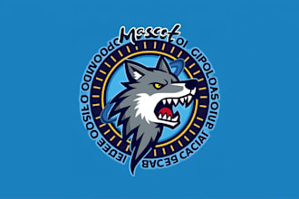 do animal wolf head mascot logo for your e sports brands