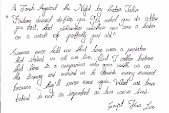provide a premium handwriting service for custom letters