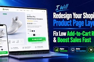 redesign your shopify product page layout fix low add to cart rate boost sales