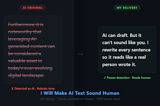 make ai text sound human fast turnaround