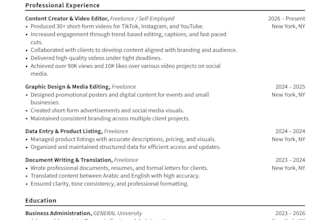 write and design a professional resume, CV, and cover letter