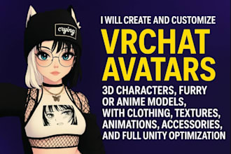 do vrchat avatar, furry nsfw avatar, vr character, vrc avatar and upload avatar
